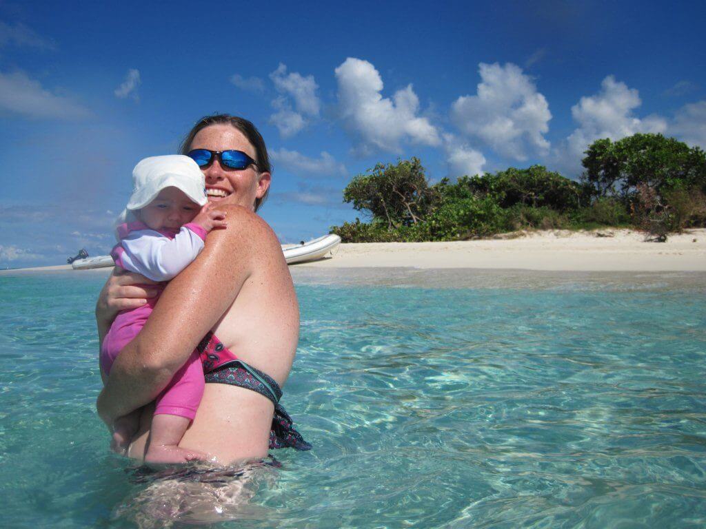 Caribbean Sailing Charters | Baby at Sandy Spit